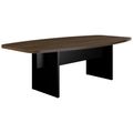 BRALCO SILE Konferenztisch | Bootsform, 2400 - 4200 mm (6 - 16 Personen), Kabelschacht optional, Nussbaum - 1 Thumbnail Image