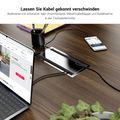 BRALCO SILE Konferenztisch | Bootsform, 2400 - 4200 mm (6 - 16 Personen), Kabelschacht optional, Nussbaum - 7 Thumbnail Image