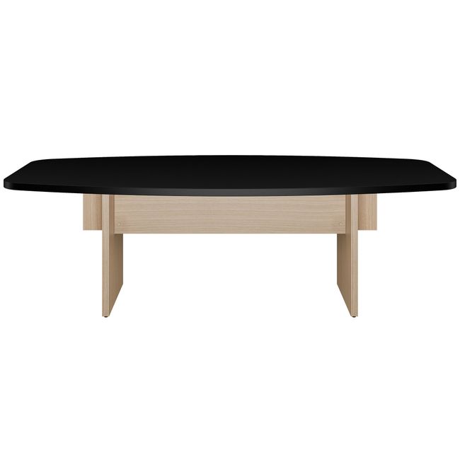 BRALCO SILE Konferenztisch | Bootsform, 2400 - 4200 mm (6 - 16 Personen), Kabelschacht optional, Schwarz BRALCO SILE Konferenztisch | Bootsform, 2400 - 4200 mm (6 - 16 Personen), Kabelschacht optional, Schwarz