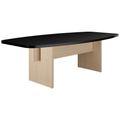 BRALCO SILE Konferenztisch | Bootsform, 2400 - 4200 mm (6 - 16 Personen), Kabelschacht optional, Schwarz BRALCO SILE Konferenztisch | Bootsform, 2400 - 4200 mm (6 - 16 Personen), Kabelschacht optional, Schwarz
