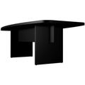BRALCO SILE conference table | Boat shape, 2400 - 4200 mm (6 - 16 people), cable duct optional, black - 3 Thumbnail Image