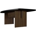 BRALCO SILE conference table | Boat shape, 2400 - 4200 mm (6 - 16 people), cable duct optional, black - 3 Thumbnail Image
