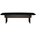 BRALCO SILE conference table | Boat shape, 2400 - 4200 mm (6 - 16 people), cable duct optional, black - 2 Thumbnail Image