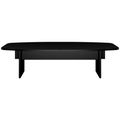 BRALCO SILE conference table | Boat shape, 2400 - 4200 mm (6 - 16 people), cable duct optional, black - 2 Thumbnail Image