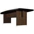 BRALCO SILE conference table | Boat shape, 2400 - 4200 mm (6 - 16 people), cable duct optional, black - 3 Thumbnail Image