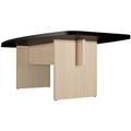 BRALCO SILE Konferenztisch | Bootsform, 2400 - 4200 mm (6 - 16 Personen), Kabelschacht optional, Schwarz BRALCO SILE Konferenztisch | Bootsform, 2400 - 4200 mm (6 - 16 Personen), Kabelschacht optional, Schwarz