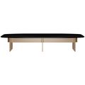 BRALCO SILE conference table | Boat shape, 2400 - 4200 mm (6 - 16 people), cable duct optional, black - 2 Thumbnail Image