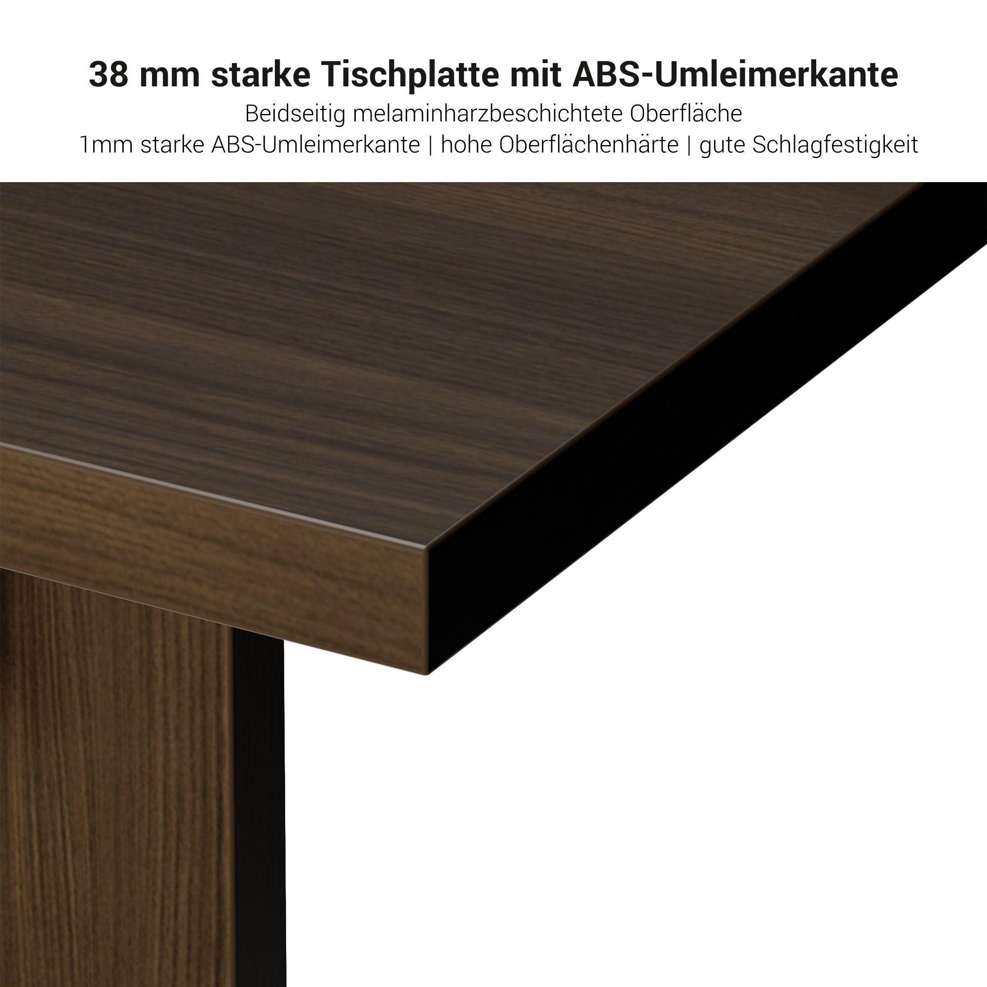 BRALCO SILE Konferenztisch | 2400 - 4200 mm (6 - 16 Personen), elektrifiziert, Schwarz - 5 Main Image
