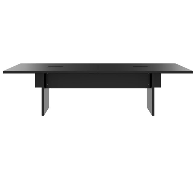 BRALCO SILE Konferenztisch | 2400 - 4200 mm (6 - 16 Personen), elektrifiziert, Schwarz