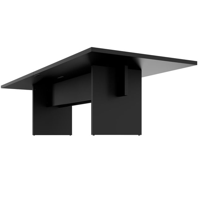 BRALCO SILE Konferenztisch | 2400 - 4200 mm (6 - 16 Personen), elektrifiziert, Schwarz