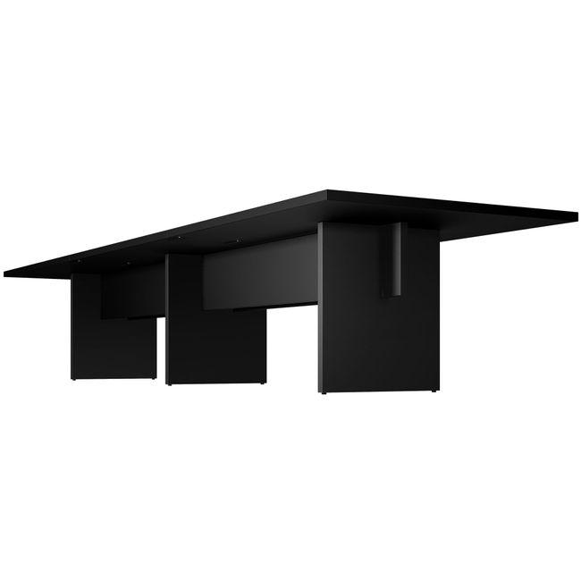 BRALCO SILE Table de conférence | 2400 - 4200 mm (6 - 16 personnes), électrifié, noir  - 3 Main Image