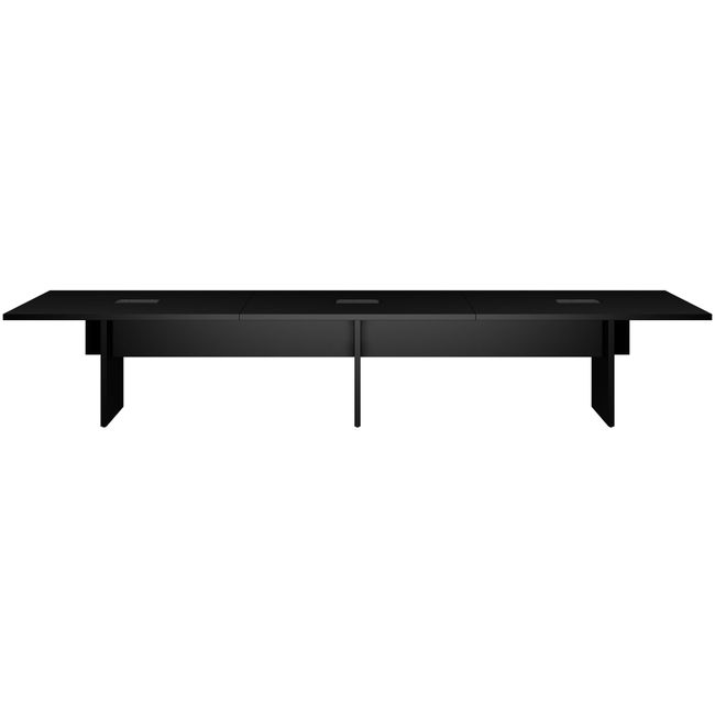 BRALCO SILE Table de conférence | 2400 - 4200 mm (6 - 16 personnes), électrifié, noir  - 2 Main Image