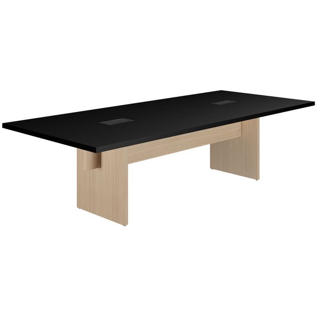 BRALCO SILE Konferenztisch | 2400 - 4200 mm (6 - 16 Personen), elektrifiziert, Schwarz BRALCO SILE Konferenztisch | 2400 - 4200 mm (6 - 16 Personen), elektrifiziert, Schwarz