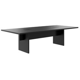BRALCO SILE Konferenztisch | 2400 - 4200 mm (6 - 16 Personen), elektrifiziert, Schwarz