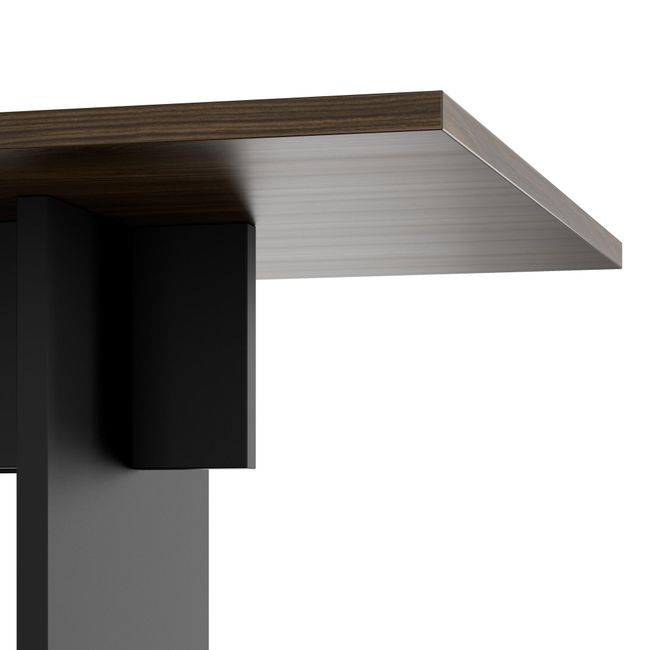 BRALCO SILE Konferenztisch | 2400 - 4200 mm (6 - 16 Personen), elektrifiziert, Nussbaum