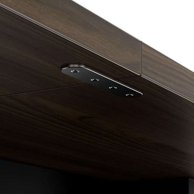 BRALCO SILE Konferenztisch | 2400 - 4200 mm (6 - 16 Personen), elektrifiziert, Nussbaum