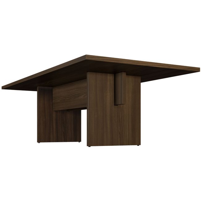 BRALCO SILE Konferenztisch | 2400 - 4200 mm (6 - 16 Personen), elektrifiziert, Nussbaum