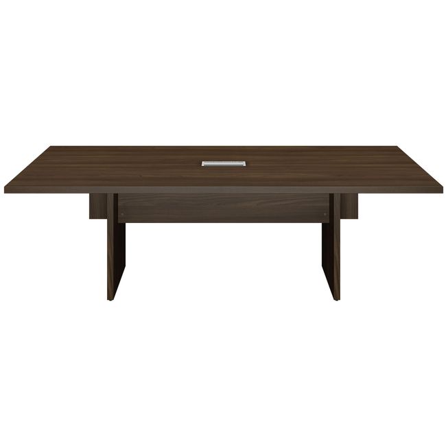 BRALCO SILE Konferenztisch | 2400 - 4200 mm (6 - 16 Personen), elektrifiziert, Nussbaum