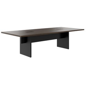 BRALCO SILE Konferenztisch | 2400 - 4200 mm (6 - 16 Personen), elektrifiziert, Nussbaum