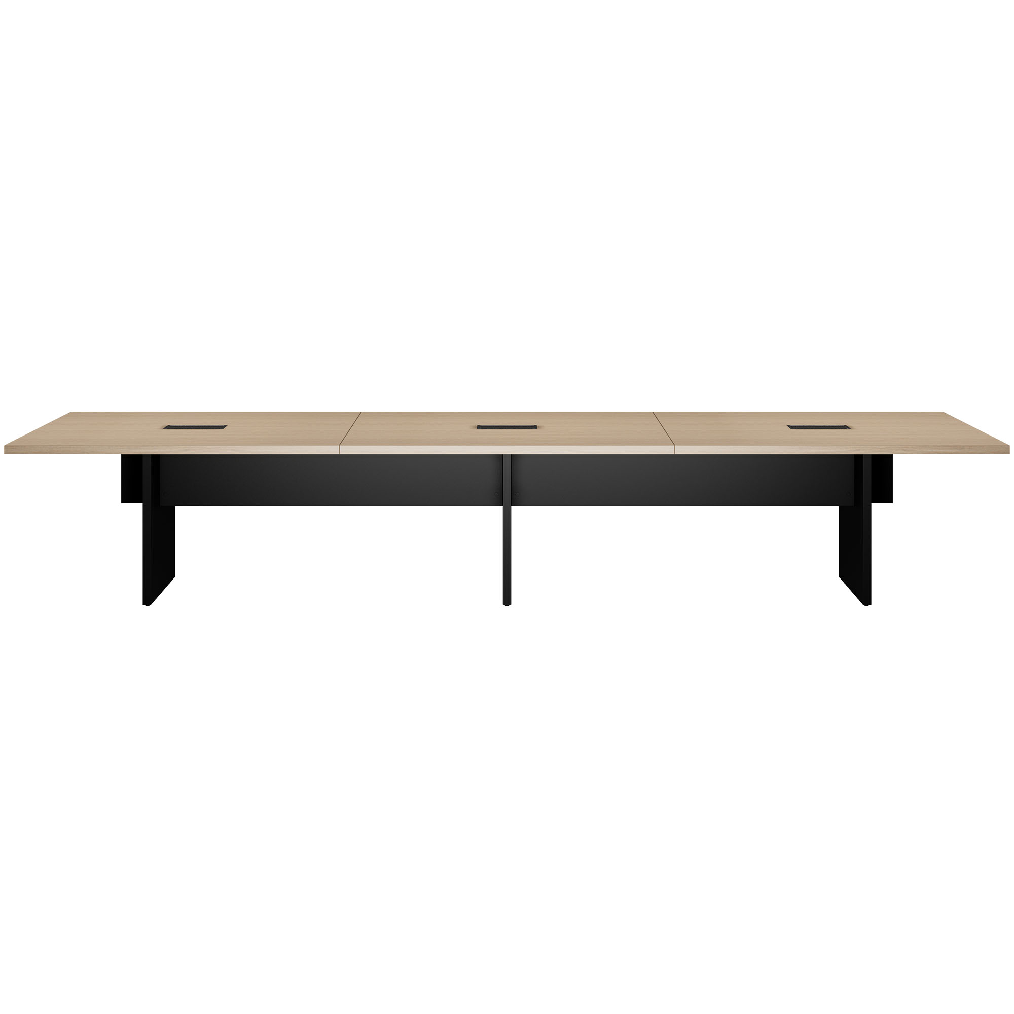 BRALCO SILE Konferenztisch | 2400 - 4200 mm (6 - 16 Personen), elektrifiziert, Eiche - 2 Main Image