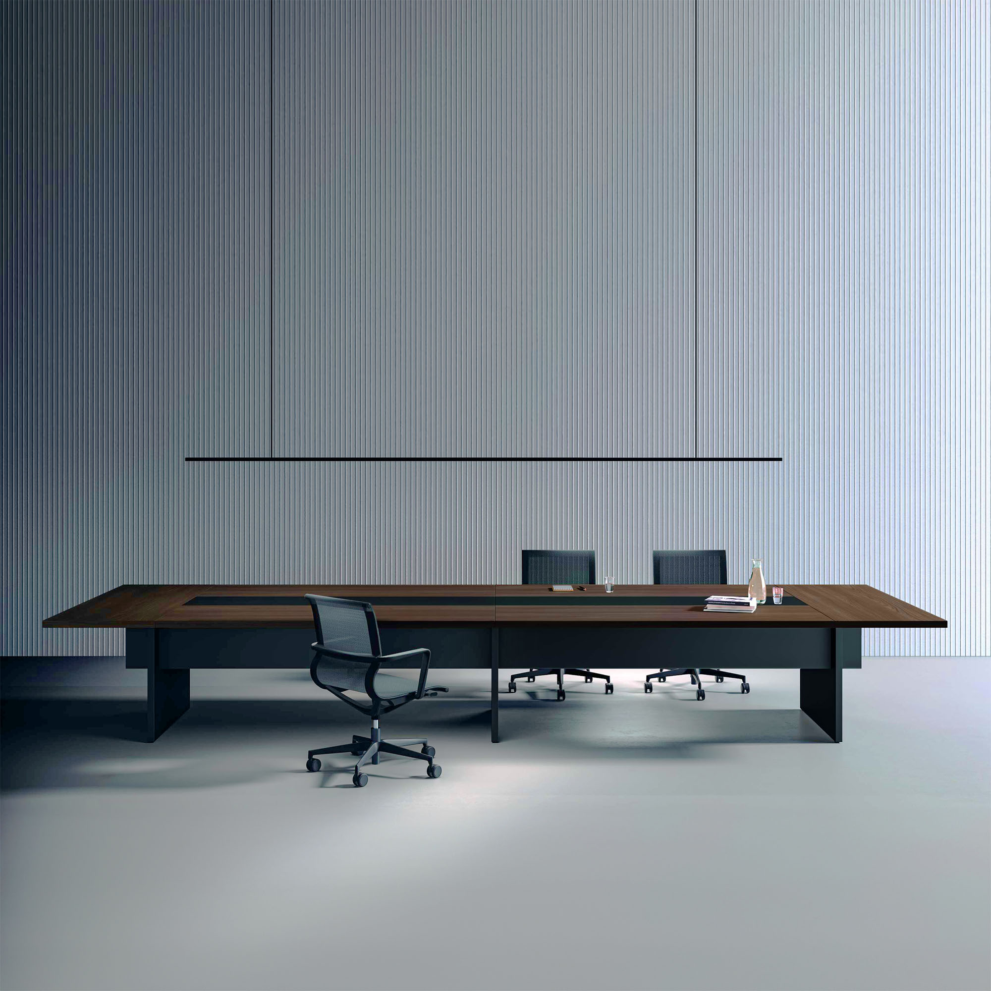 BRALCO SILE Konferenztisch | 2400 - 4200 mm (6 - 16 Personen), elektrifiziert, Eiche - 9 Main Image