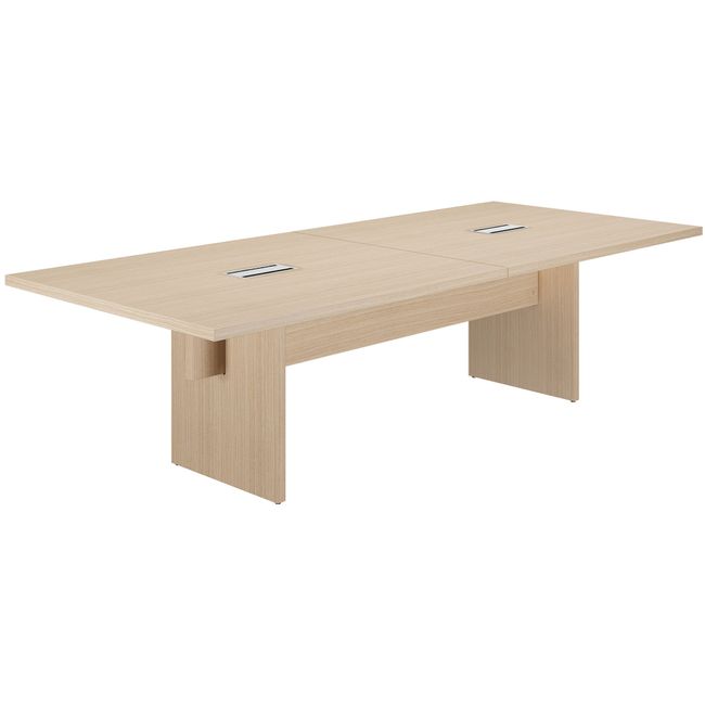 BRALCO SILE Konferenztisch | 2400 - 4200 mm (6 - 16 Personen), elektrifiziert, Eiche BRALCO SILE Konferenztisch | 2400 - 4200 mm (6 - 16 Personen), elektrifiziert, Eiche
