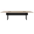 BRALCO SILE Konferenztisch | 2400 - 4200 mm (6 - 16 Personen), elektrifiziert, Eiche