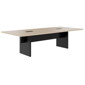 BRALCO SILE Konferenztisch | 2400 - 4200 mm (6 - 16 Personen), elektrifiziert, Eiche