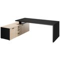 Bralco SILE Scrivania con bacheca | 2300 x 1700 mm, nero - 2 Thumbnail Image