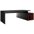 Bralco SILE Scrivania con bacheca | 2300 x 1700 mm, nero - 5 Thumbnail Image