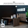 Bralco SILE Bureau avec basse-planche | 2300 x 1700 mm, chêne - 4 Thumbnail Image