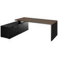 Bralco SILE Scrivania con bacheca | 2300 x 1700 mm, noce - 2 Thumbnail Image