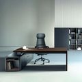 Bralco SILE Scrivania con bacheca | 2300 x 1700 mm, noce - 10 Thumbnail Image