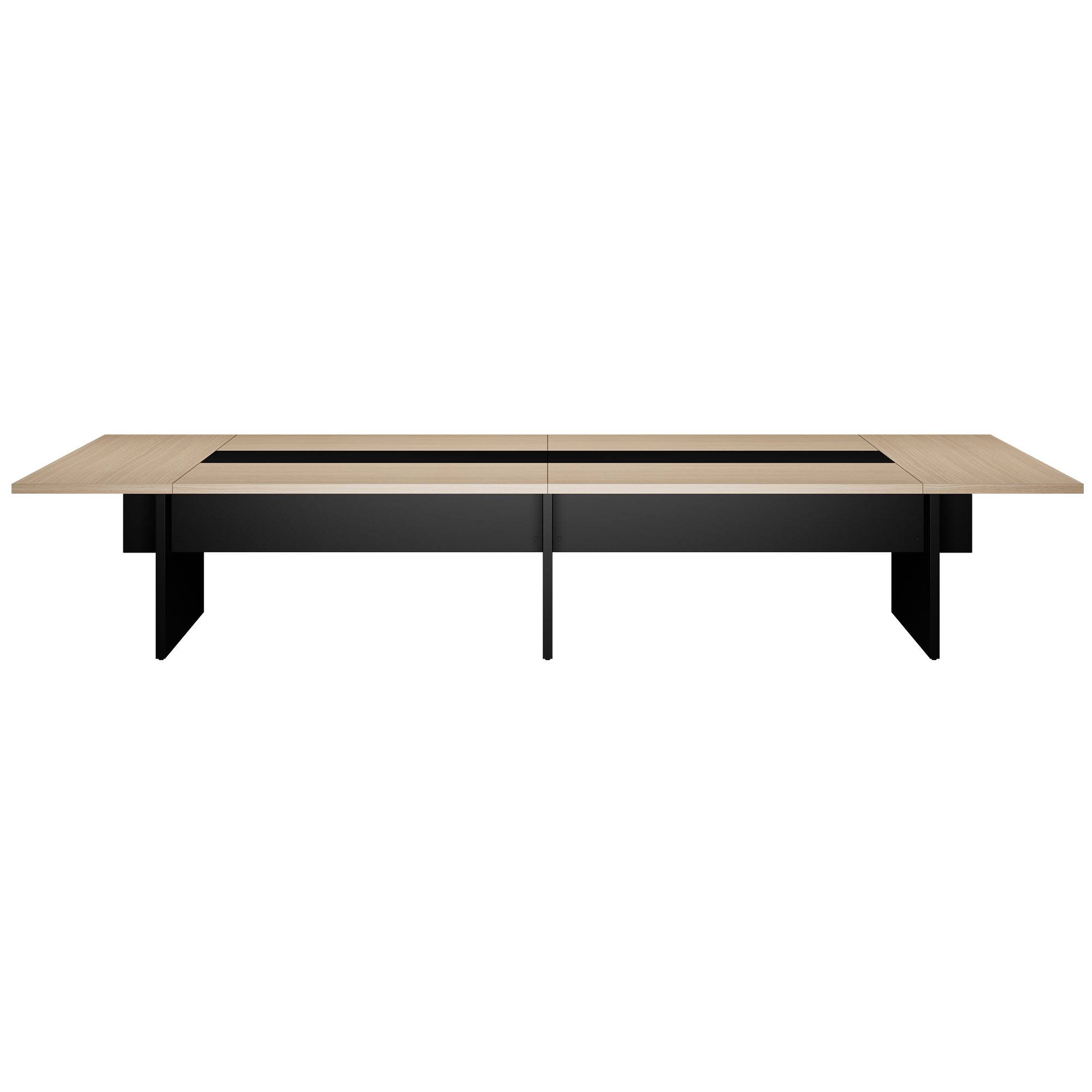 BRALCO SILE conference table | 3200 - 4800 mm (6 - 20 people), center insert, oak - 2 Main Image