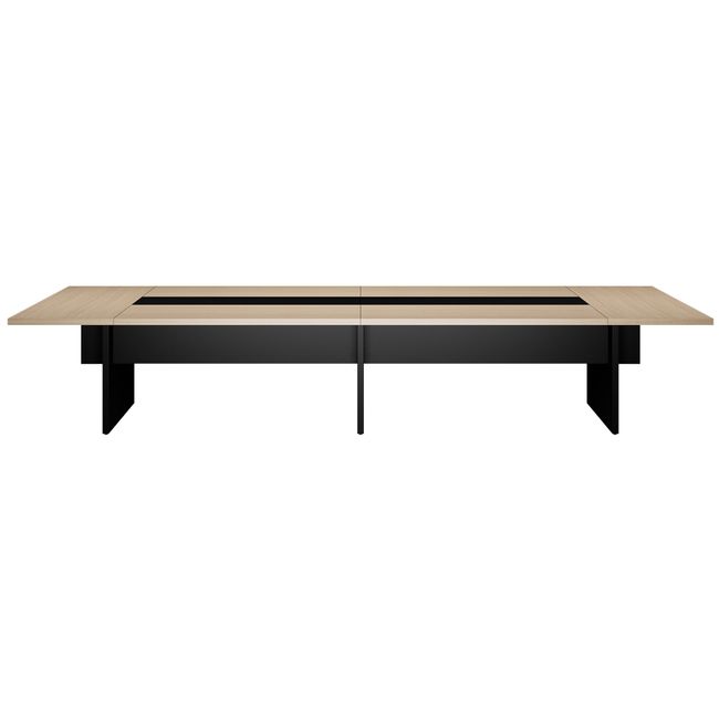BRALCO SILE Konferenztisch | 3200 - 4800 mm (6 - 20 Personen), Mitteleinsatz, Eiche BRALCO SILE Konferenztisch | 3200 - 4800 mm (6 - 20 Personen), Mitteleinsatz, Eiche