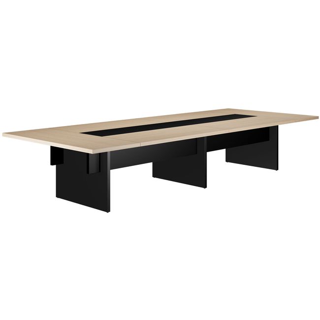 BRALCO SILE Konferenztisch | 3200 - 4800 mm (6 - 20 Personen), Mitteleinsatz, Eiche BRALCO SILE Konferenztisch | 3200 - 4800 mm (6 - 20 Personen), Mitteleinsatz, Eiche