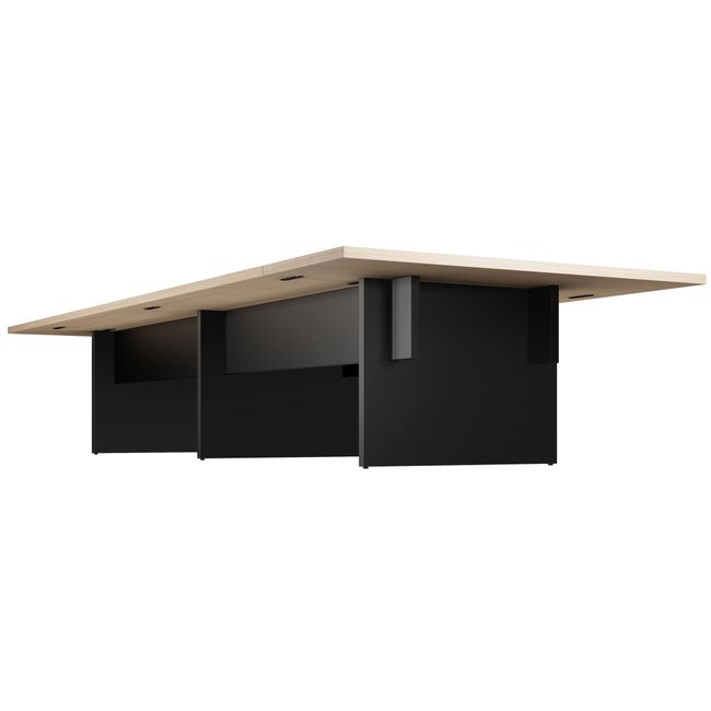 BRALCO SILE Konferenztisch | 3200 - 4800 mm (6 - 20 Personen), Mitteleinsatz, Eiche BRALCO SILE Konferenztisch | 3200 - 4800 mm (6 - 20 Personen), Mitteleinsatz, Eiche