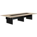 BRALCO SILE Konferenztisch | 3200 - 4800 mm (6 - 20 Personen), Mitteleinsatz, Eiche BRALCO SILE Konferenztisch | 3200 - 4800 mm (6 - 20 Personen), Mitteleinsatz, Eiche