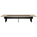 BRALCO SILE conference table | 3200 - 4800 mm (6 - 20 people), center insert, oak - 2 Thumbnail Image