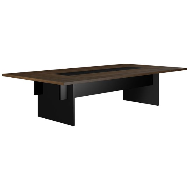 BRALCO SILE conference table | 3200 - 4800 mm (6 - 20 people), center insert, walnut - 1 Main Image