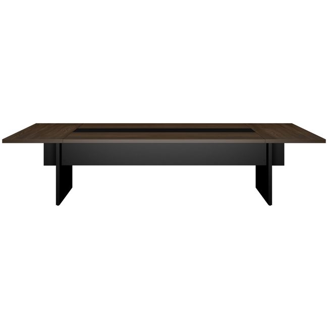 BRALCO SILE conference table | 3200 - 4800 mm (6 - 20 people), center insert, walnut - 2 Main Image