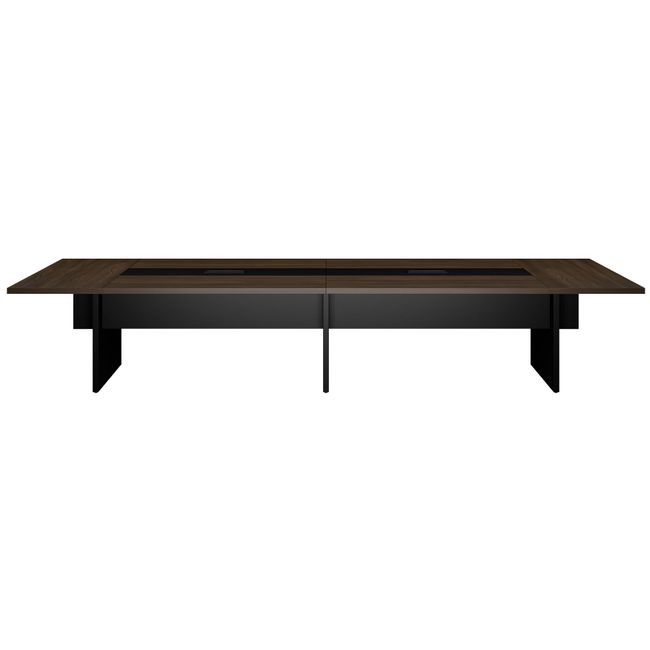 BRALCO SILE Konferenztisch | 3200 - 4800 mm (6 - 20 Personen), Mitteleinsatz, Nussbaum BRALCO SILE Konferenztisch | 3200 - 4800 mm (6 - 20 Personen), Mitteleinsatz, Nussbaum