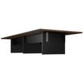 BRALCO SILE Konferenztisch | 3200 - 4800 mm (6 - 20 Personen), Mitteleinsatz, Nussbaum BRALCO SILE Konferenztisch | 3200 - 4800 mm (6 - 20 Personen), Mitteleinsatz, Nussbaum