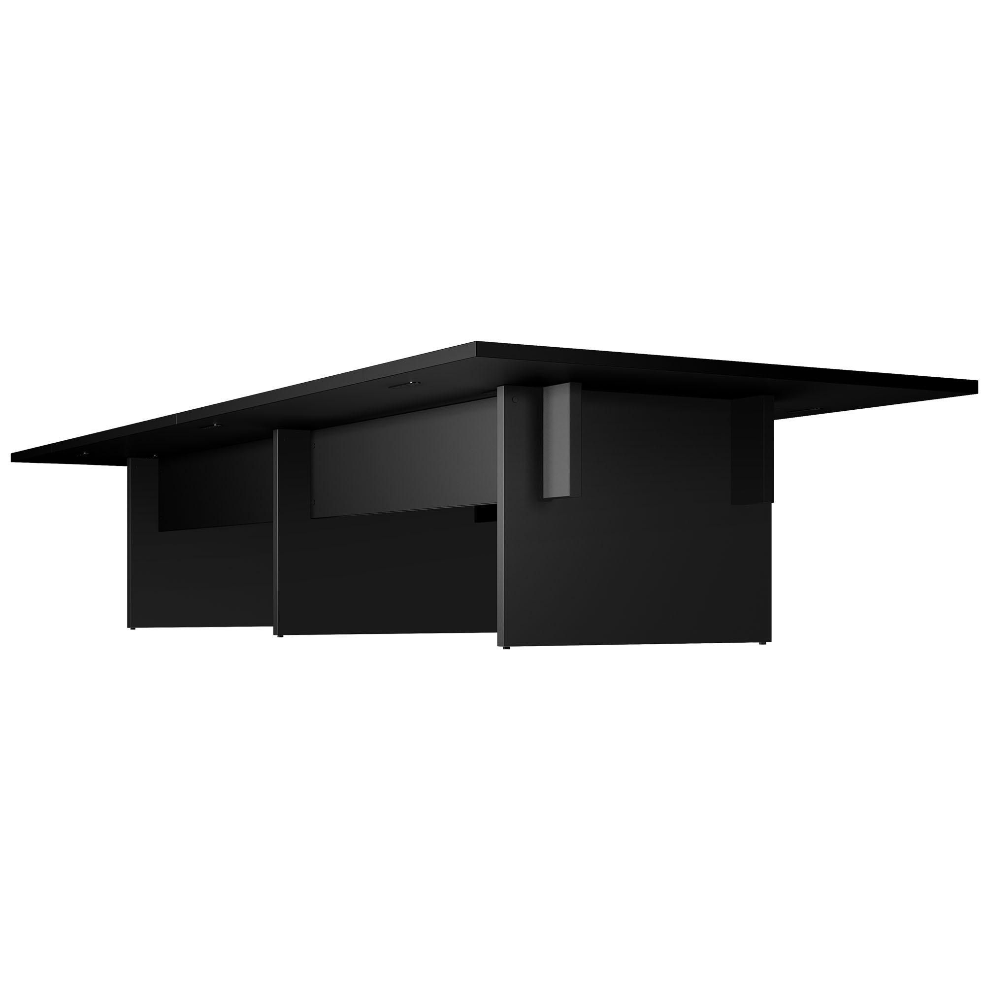 BRALCO SILE Konferenztisch | 3200 - 4800 mm (6 - 20 Personen), Mitteleinsatz, Schwarz - 3 Main Image