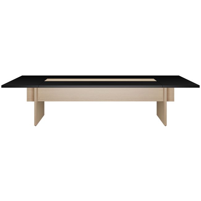 BRALCO SILE Konferenztisch | 3200 - 4800 mm (6 - 20 Personen), Mitteleinsatz, Schwarz BRALCO SILE Konferenztisch | 3200 - 4800 mm (6 - 20 Personen), Mitteleinsatz, Schwarz