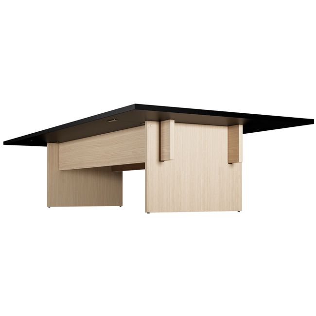 BRALCO SILE Konferenztisch | 3200 - 4800 mm (6 - 20 Personen), Mitteleinsatz, Schwarz BRALCO SILE Konferenztisch | 3200 - 4800 mm (6 - 20 Personen), Mitteleinsatz, Schwarz