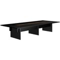 BRALCO SILE Konferenztisch | 3200 - 4800 mm (6 - 20 Personen), Mitteleinsatz, Schwarz - 1 Thumbnail Image