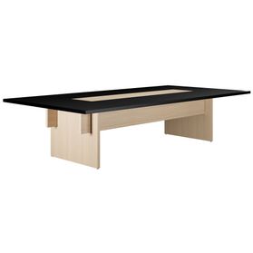 BRALCO SILE Konferenztisch | 3200 - 4800 mm (6 - 20 Personen), Mitteleinsatz, Schwarz