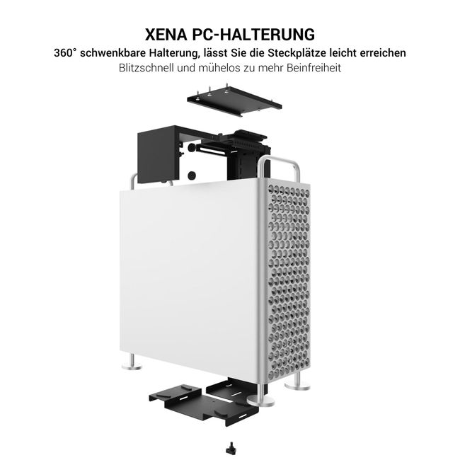 XENA PC-Halterung | Stufenweise verstellbar, rotierbar XENA PC-Halterung | Stufenweise verstellbar, rotierbar