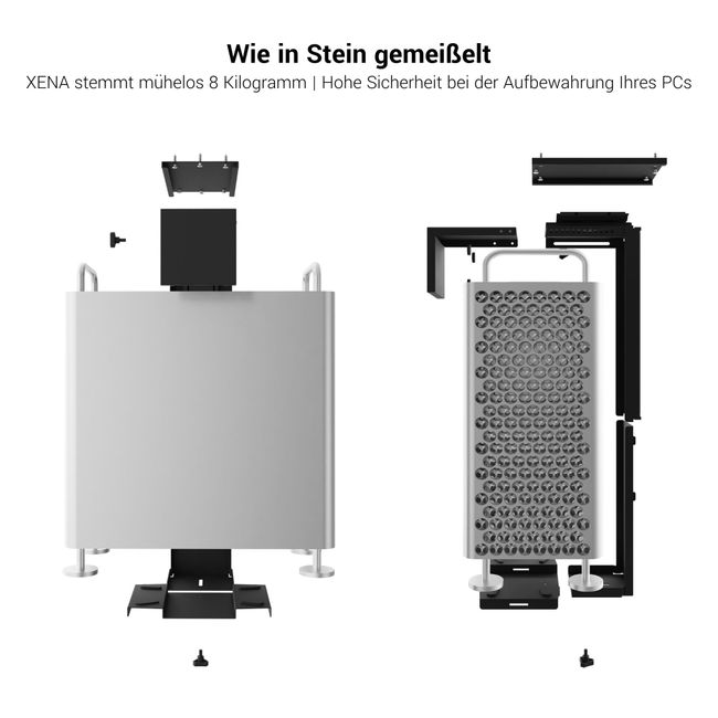 XENA PC-Halterung | Stufenweise verstellbar, rotierbar XENA PC-Halterung | Stufenweise verstellbar, rotierbar